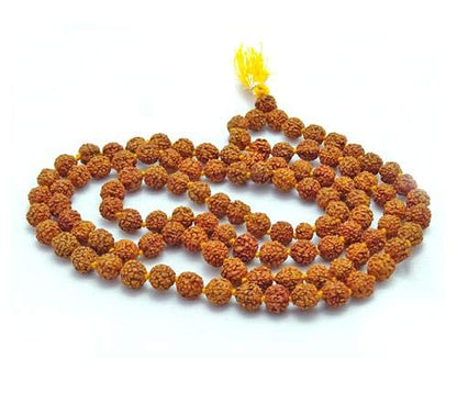 Rudraksha Mala Original Nepal (Brown, 108 Rudraksha Beads, 9 mm | Length : 20 inches, 1 pc)