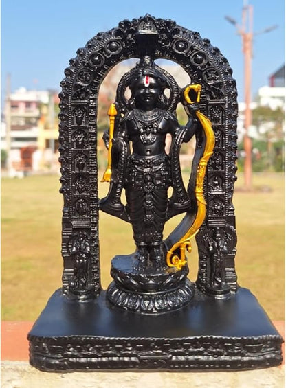 Shree Ram Lalla Idol Statue,RamMandir Ayodhya wale for Table Gift Item,Pooja Room,Home and Office Decor Item.Size-7 inch (Black Colour)